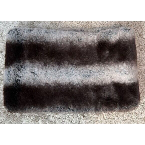 Badgley Mischka Faux Fur Snood Infinity Scarf Neutral Brown - Picture 4 of 5